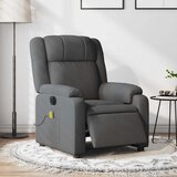 Maison Chic Električni masažni naslanjač - Relax naslanjač temno sivo blago, (22061756) | Shoptok.si