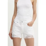 PepeJeans Jeans kratke hlače ženske, bela barva, PL801110TB9