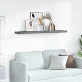  Plutajuća zidna polica visoki sjaj siva 120 x 23,5 x 3,8 cm MDF | shoptok.hr