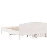 vidaXL Okvir kreveta bez madraca bijeli 160x200 cm od masivne borovine | shoptok.hr