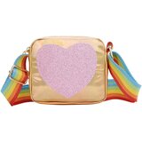 Dardanar Modna dekleta denarnica bleščice srce v obliki mavričnega ramenskega traku crossbody torba, (21167000) Cene
