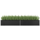 vidaXL Visoka greda antracitna 320x80x45 cm pocinkano jeklo Cene