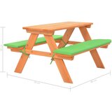  Dječji stol za piknik s klupama od masivne jelovine 89x79x50 cm | shoptok.hr