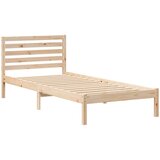  Krevetna konstrukcija Smeđa 80 x 220 cm Čvrsto borovo drvo | shoptok.hr