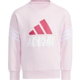 Adidas Graphic Crew Neck Clear Pink Children's Sweatshirt | ePonuda.com