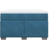 Box spring krevet s madracem tamnoplavi 120 x 200 cm baršunasti | shoptok.hr