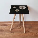 Hanah home klub sto Shp65, 35x42x35 cm, Crni | ePonuda.com