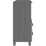  Komoda HAMAR tamnosiva 85 x 35 x 80 cm od masivne borovine | shoptok.hr