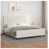 Okvir za krevet s uzglavljem bijeli 160x200 cm od umjetne kože | shoptok.hr