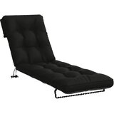  Jastučić za ležaljku VIANEN 100% poliester Crna 200 x 60 x 8 cm - Crna 200 x 60 x 8 cm | shoptok.hr