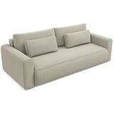 Makamii Bež baršunasti sklopiva/s prostorom za odlaganje sofa 238 cm Kapua – | shoptok.hr