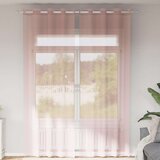 Voile zavjese s ušicama 2 kom svijetlo ružičaste 140x260 cm | shoptok.hr