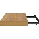  Stenska polica 4 pcs Rjava 40 x 23,5 x 4 cm Konstruiran les, (5000200415) | Shoptok.si