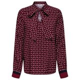 Only Veda Border Shirt - Zinfandel Bordo Cijene