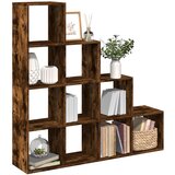 vidaXL Pregrada/regal za knjige 4 razina hrast 131,5x29x131,5cm drveni | shoptok.hr