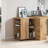 vidaXL Omarica na kolesih artisan hrast 60x53x72 cm inženirski les | Shoptok.si