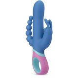 PMV20 Vice Double - brezžični trojni vibrator z vrtljivo glavo (modra) Cene