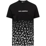 Karl Lagerfeld Majica svijetlosiva / crna / bijela
