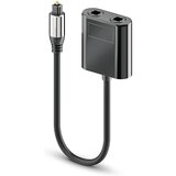INF 0.25m optični avdio razdelilnik - 1 vhod 2 izhoda Toslink SPDIF adapter, (5000140299) | Shoptok.si