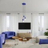 Nice Lamps Temno modra namizna svetilka s steklenim senčilom (višina 19 cm) Orbital – | Shoptok.si