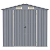 vidaXL vrtna lopa siva 205x129x183 cm pocinkano jeklo | Shoptok.si
