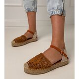 D/CEO Brown Santos Openwork Espadrille Sandals | shoptok.hr