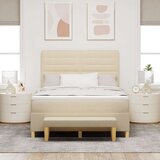  Box vzmetnica z vzmetnico in klopjo Krem 140x200 cm Tkanina, (22080790) | Shoptok.si