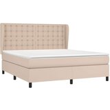  Krevet box spring s madracem cappuccino 180x200 cm umjetna koža | shoptok.hr