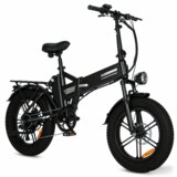EGGKING EGGKIN E20 zložljivo električno kolo, 20" fat kolo, 48V 15Ah baterija, črno, (5000255682) | Shoptok.si