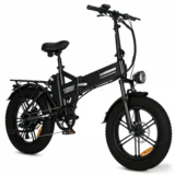 EGGKIN E20 zložljivo električno kolo, 20" fat kolo, 48V 15Ah baterija, črno, (5000255682)