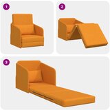 SOFA krevet 2-u-1 tamno žuta 65x80x83 cm tkanina | shoptok.hr