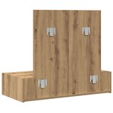 vidaXL toaletna enota iz umetniškega hrasta les 83 x 40 x 70 cm ogledalo | Shoptok.si