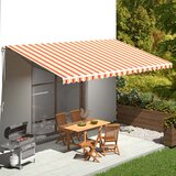 vidaXL Nadomestno blago za tendo rumeno in oranžno 6x3,5 m | Shoptok.si