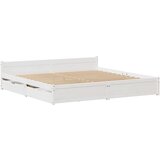 vidaXL Posteljni okvir s predali bel 180x200 cm trdna borovina, (21304046) | Shoptok.si