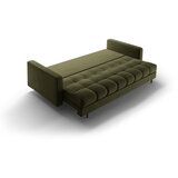 Cosmopolitan Design Zelena žametna raztegljiva sedežna garnitura s prostorom za shranjevanje 222 cm Bali – | Shoptok.si