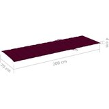  Dvojni ležalnik in vinsko rdeče blazine impregnirana borovina, (20661199) | Shoptok.si