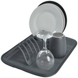 Homéa Siva plastična podloga za ocjeđivanje posuđa 36x28 cm – | shoptok.hr