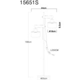 Globo podna lampa Rielly 15651S | ePonuda.com