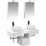  Set ormarića za kupaonicu 5 kom. Bijela Konstruirano drvo | shoptok.hr