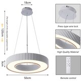 Brilagi prigušiva LED luster LUMIX LED/48W/230V 3000-6000K bela, prečnik 50 cm + daljinski upravljač | Eponuda.com