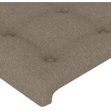  LED uzglavlje smeđesivo 90x5x118/128 cm od tkanine | shoptok.hr