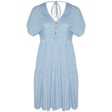 Trendyol Curve Plus Size Dress - Blue - A-line Cijene