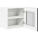  Zidni stakleni ormarić Crna 40 x 31 x 40 cm Konstruirano drvo | shoptok.hr