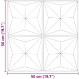  Zidne panele 48 pcs Origami zelena 50 x 50 cm XPS pjena | shoptok.hr