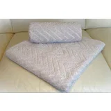 Peškir Zig Zag 50x90cm 450g/m2 svetlo siva