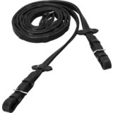  Usnjene vajeti 'Durasoft Reins Grip Wide' 18 mm, black/silver Cene