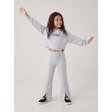 Sinsay Kratka hoodie majica s izvezenim natpisom i viskozom | shoptok.hr