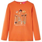  Dječja majica s dugim rukavima tamnonarančasta 104 | shoptok.hr