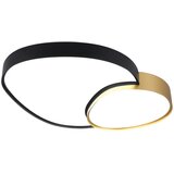 Tri O Crna/u zlatnoj boji LED stropna svjetiljka 63.5x77 cm Rise – Cijene