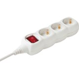 Home Produžni kabl,3 utičnice, prekidač, 1.0mm², 1,5 met, bijeli – NV 3K/WH | Eponuda.ba